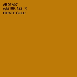 #BD7A07 - Pirate Gold Color Image